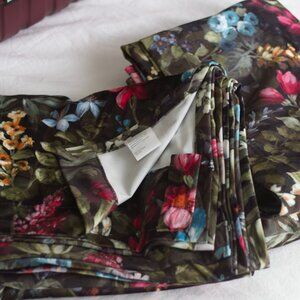 Simons Floral tapestry Velvet Curtains (Set of 2)